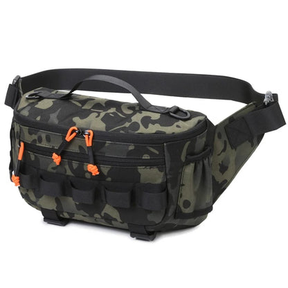Riñonera táctica de pesca multicapa. Ideal para actividades al aire libre, viajes, deportes y senderismo. Puede usarse como bolso de hombro para guardar accesorios de pesca.