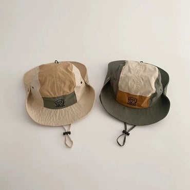 Gorro Pescador Infantil Bordado 2024, de Secado Rápido, Protección Solar con Ala Ancha para Niños y Niñas
