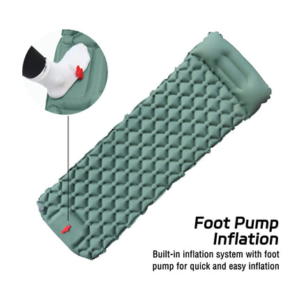 Colchoneta Autoinflable Ultraligera para Camping Exterior. Aislante Inflable con Recubrimiento TPU Sellado, ideal para Aventuras al Aire Libre.