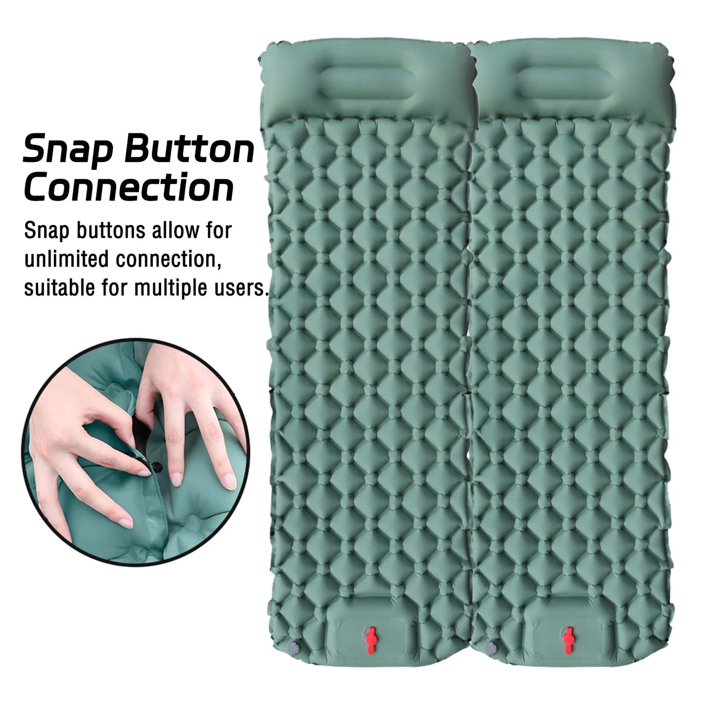 Colchoneta Autoinflable Ultraligera para Camping Exterior. Aislante Inflable con Recubrimiento TPU Sellado, ideal para Aventuras al Aire Libre.