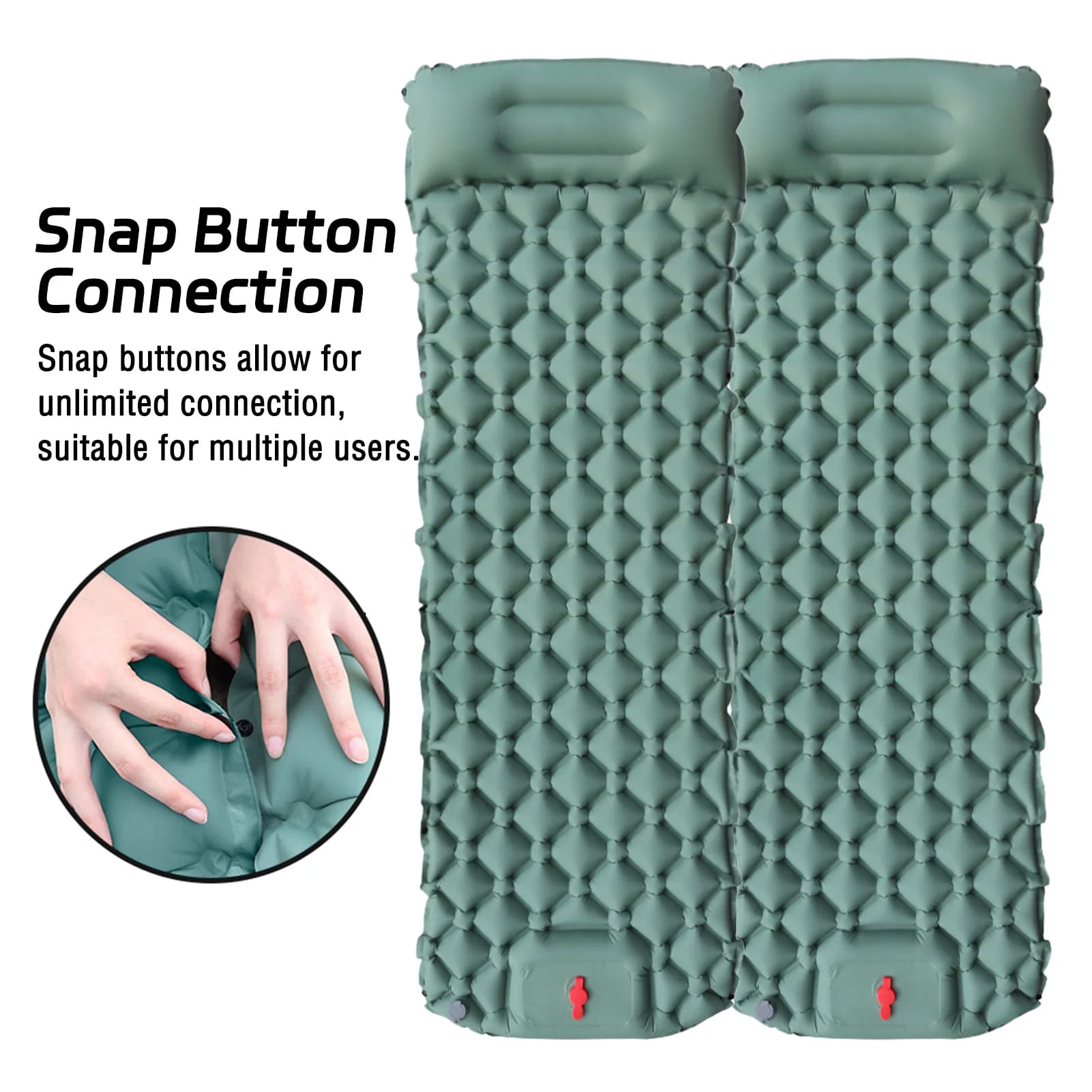 Colchoneta Autoinflable Ultraligera para Camping Exterior. Aislante Inflable con Recubrimiento TPU Sellado, ideal para Aventuras al Aire Libre.