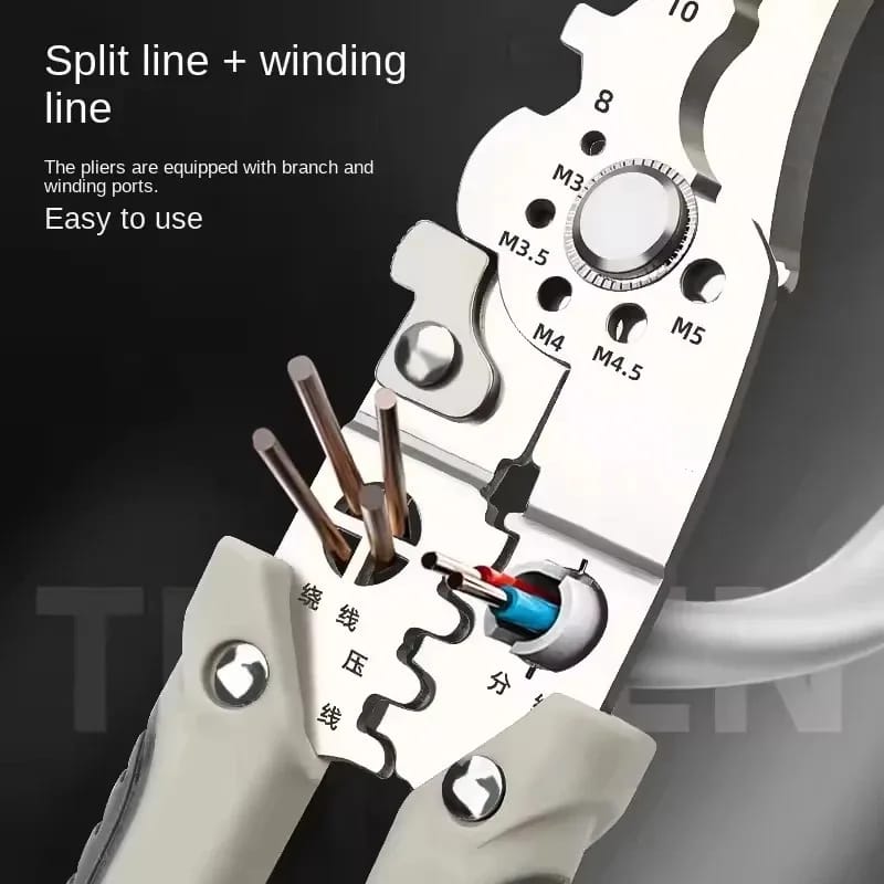 Pinza Multi-funcional Profesional para Electricistas. Herramienta especializada