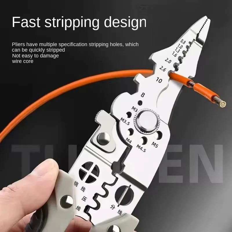 Pinza Multi-funcional Profesional para Electricistas. Herramienta especializada