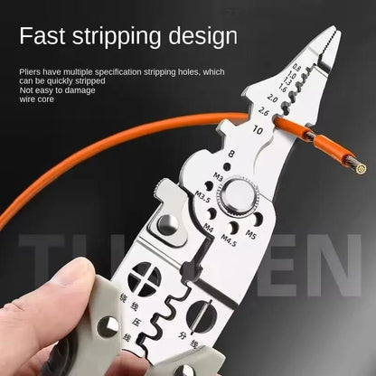 Pinza Multi-funcional Profesional para Electricistas. Herramienta especializada