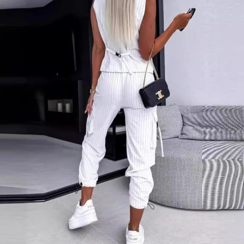 Conjunto Casual Rayado para Mujer