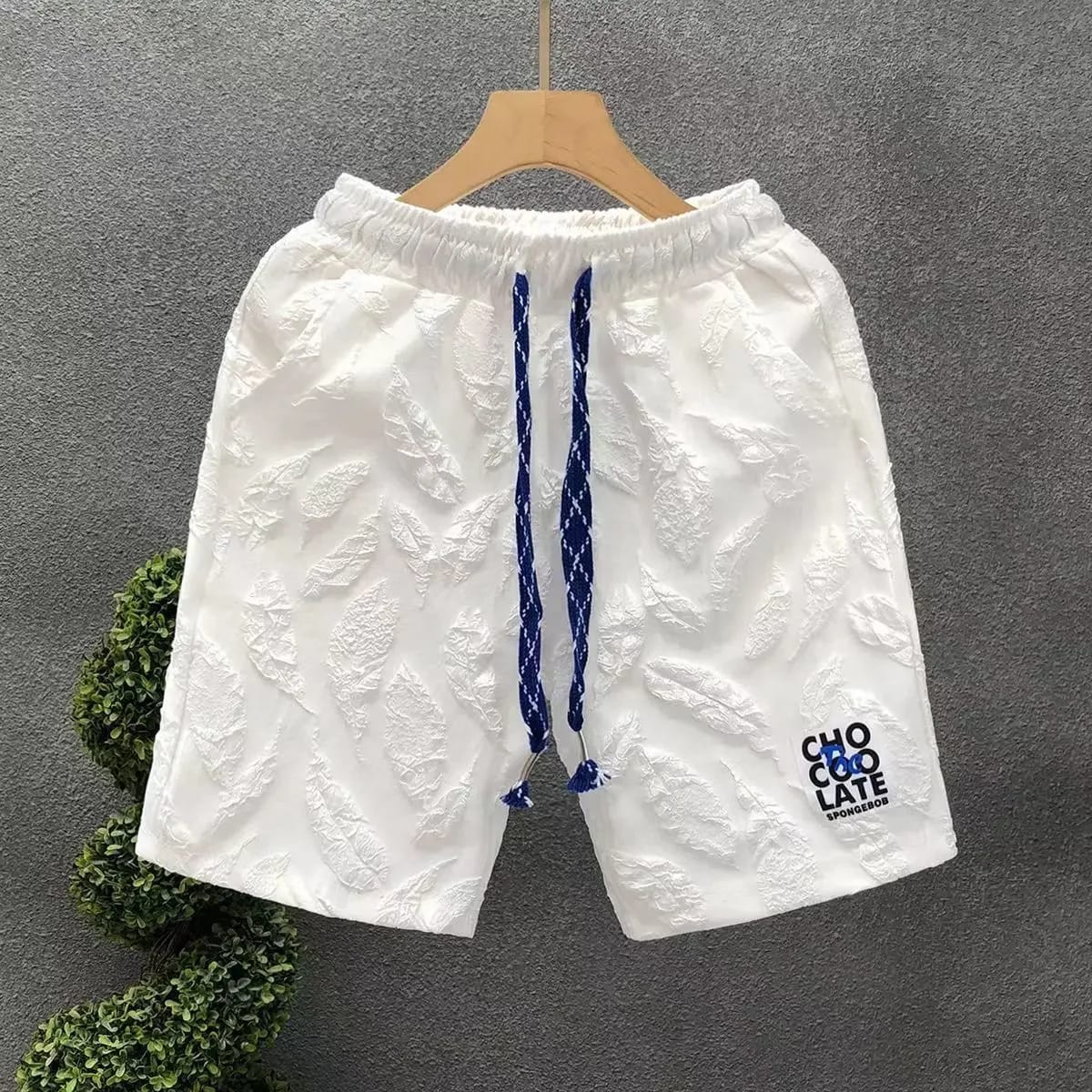 Short de Hombre Ancho y Suelto (Baggy) Estilo Board de Playa. Pantalón corto 3/4 (Tres Cuartos) con cordón ajustable, ideal para el verano. Tela fina, fresca y liviana. ¡Modelo nuevo de corte vin - White Pants