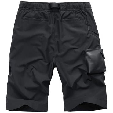 Bermuda Cargo para Hombre, de Lona, Holgada, Deportiva, con Múltiples Bolsillos