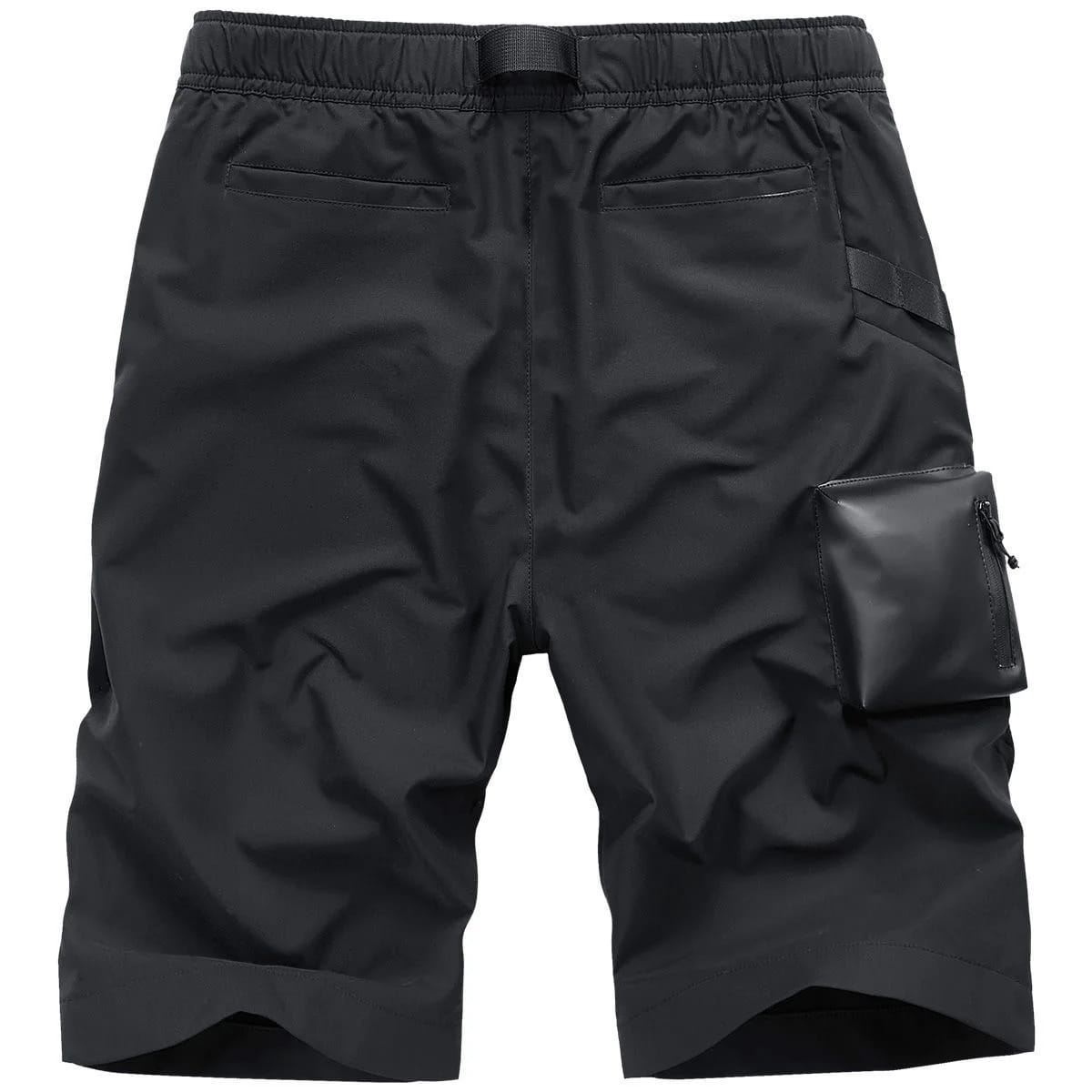 Bermuda Cargo para Hombre, de Lona, Holgada, Deportiva, con Múltiples Bolsillos