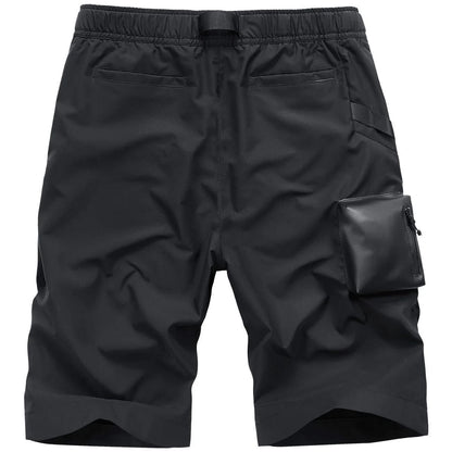 Bermuda Cargo para Hombre, de Lona, Holgada, Deportiva, con Múltiples Bolsillos