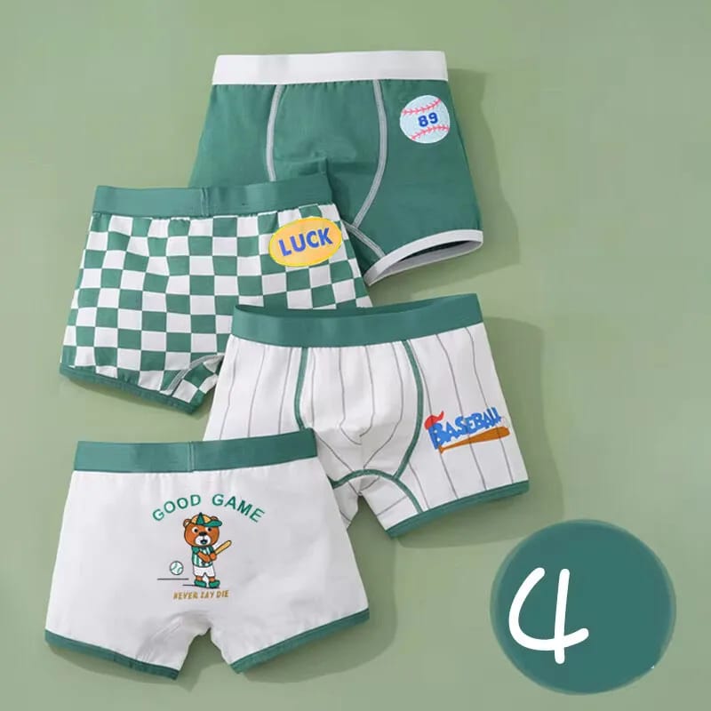 Calzoncillo Boxer de Algodón para Niños y Adolescentes 