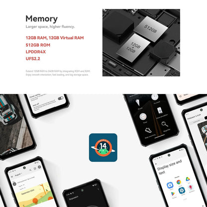 IIIF150 AIR3 6.6 pulgadas 12+512g 5500mAh Soporte de teléfonos inteligentes NFC 