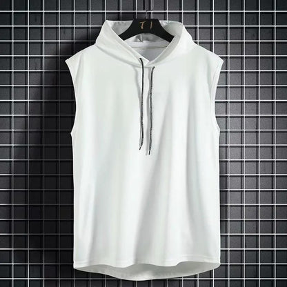 Musculosa de Gimnasio para Hombre con Capucha, Sin Mangas, Ideal para Fitness, Culturismo y Verano. Estilo Urbano.