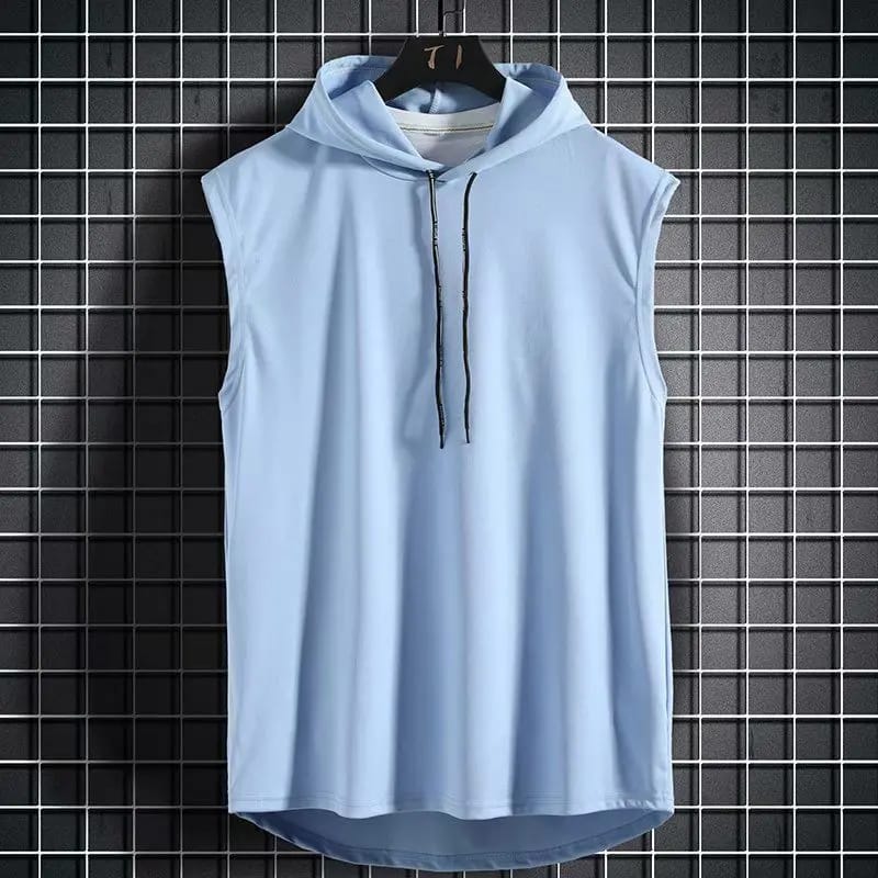 Musculosa de Gimnasio para Hombre con Capucha, Sin Mangas, Ideal para Fitness, Culturismo y Verano. Estilo Urbano.