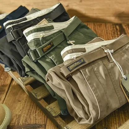 Pantalones de Hombre 2024 Tendencia Primavera Verano, Tiro Alto, Con Lazo, Color Liso, Rectos, Sueltos, Estilo Casual Workwear Americano.