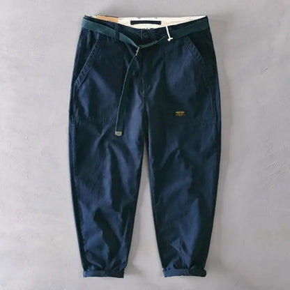 Pantalones de Hombre 2024 Tendencia Primavera Verano, Tiro Alto, Con Lazo, Color Liso, Rectos, Sueltos, Estilo Casual Workwear Americano.