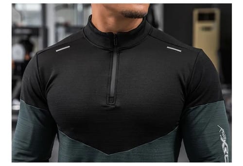 Buzo hombre deportivo con cierre gimnasio