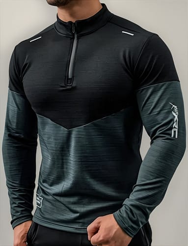 Buzo hombre deportivo con cierre gimnasio