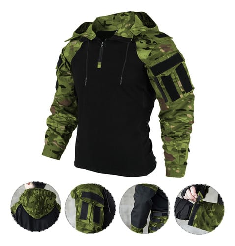 Buzo hombre militar Swat camuflado