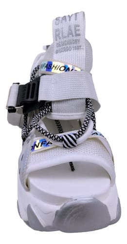 Zapatilla dama chinela con cordones