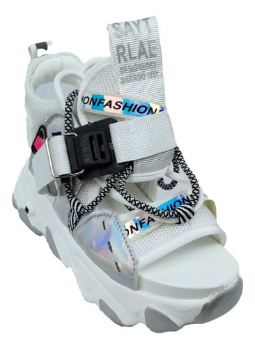 Zapatilla dama chinela con cordones