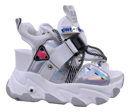 Zapatilla dama chinela con cordones