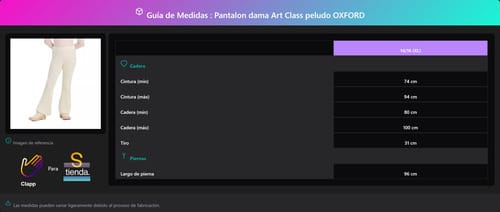 Pantalon dama Art Class peludo OXFORD