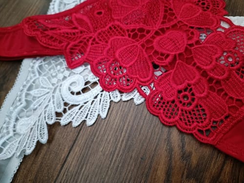 Tanga toda bordada al frente lisa atrás