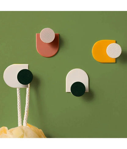 Gancho soporte de pared adhesiva potente sin marcas  cocina , baño  o sala colores unicos 