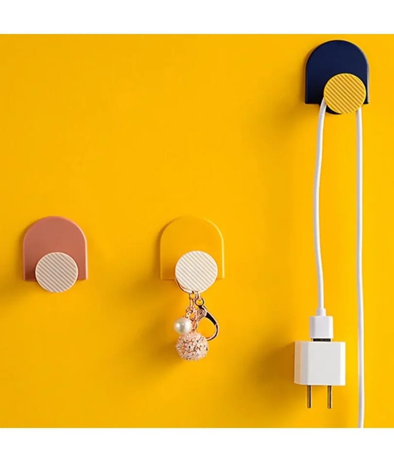 Gancho soporte de pared adhesiva potente sin marcas  cocina , baño  o sala colores unicos 