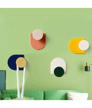 Gancho soporte de pared adhesiva potente sin marcas  cocina , baño  o sala colores unicos 