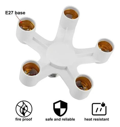 Portalámparas Múltiple E27 Para 1 a 5 bombillas