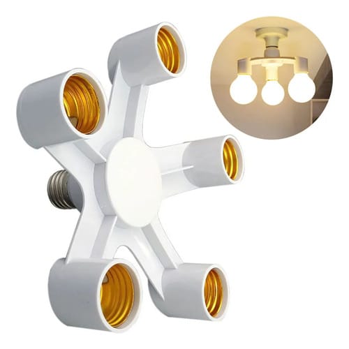 Portalámparas Múltiple E27 Para 1 a 5 bombillas