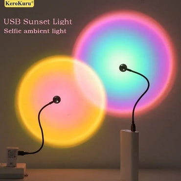 Lámpara Proyectora Atardecer USB 7 COLORES