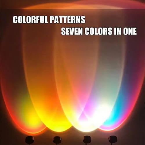 Lámpara Proyectora Atardecer USB 7 COLORES