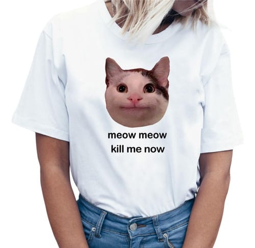 Remera mujer Emoji gato