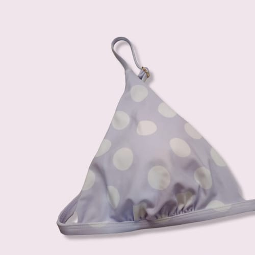 bikini dama top con lunares