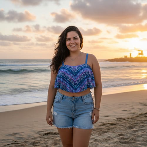 bikini dama top con vuelo