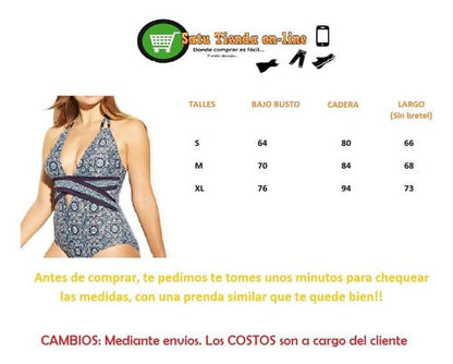 Bikini dama entero con margaritas 