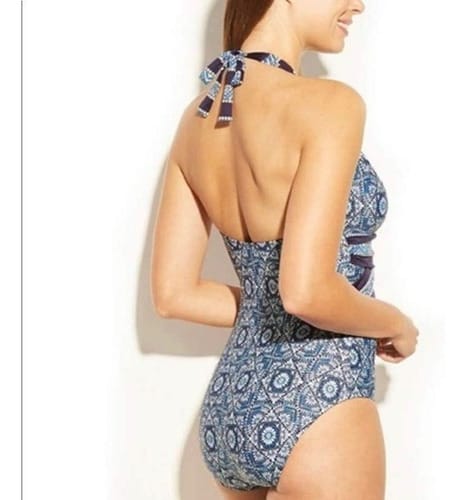 Bikini dama entero con margaritas 