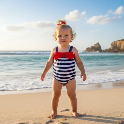 Maya entera moña rayada niña marinero