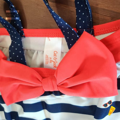 Maya entera moña rayada niña marinero