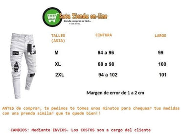 Jean liso hombre con parches 