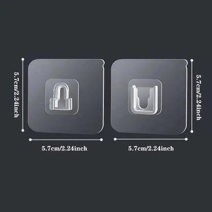 Par de encastres adhesivo multiuso 