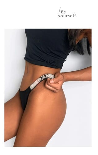 Tanga victoria secret con strass