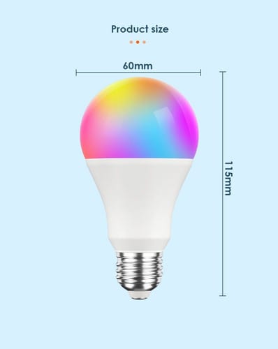 Lamparilla LED inteligente con bluetooth y wifi RGB
