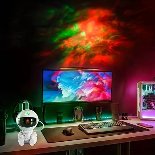 Lampara proyector astronauta