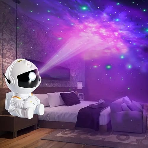 Lampara proyector astronauta