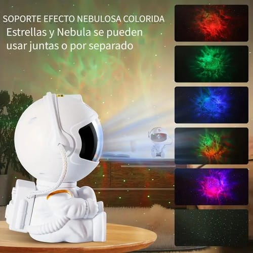 Lampara proyector astronauta