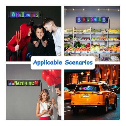 Panel letrero de matriz led con control y bluetooth