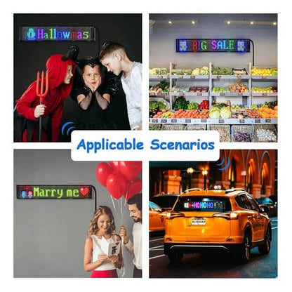 Panel letrero de matriz led con control y bluetooth